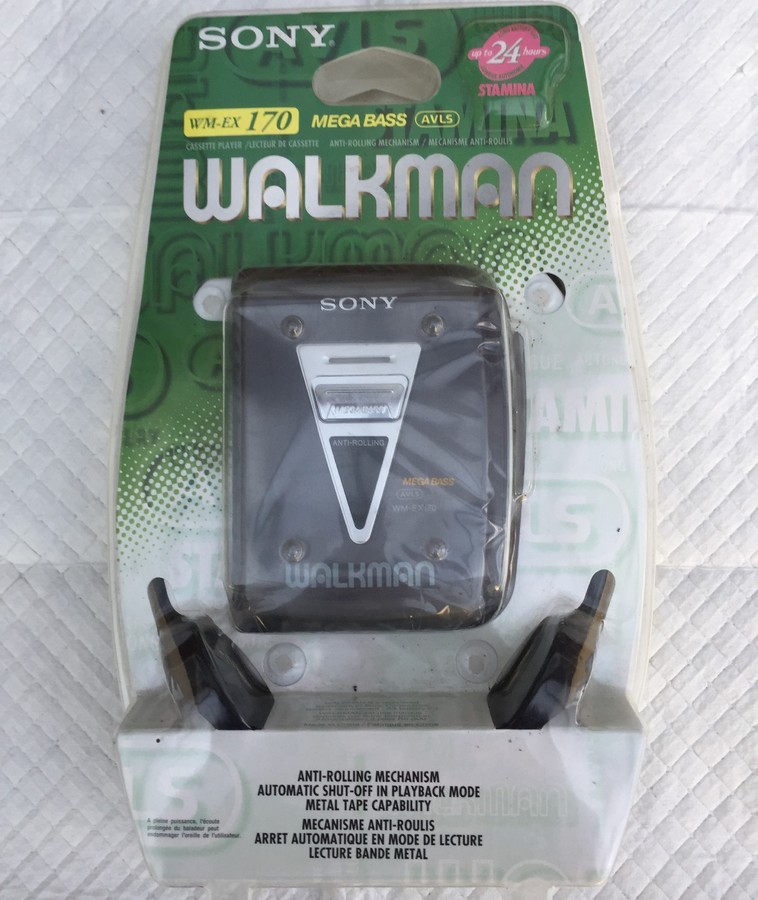 SONY WALKMAN カセットプレーヤー WM-170 Sony Walkman WM-EX170 Cassette Player - New Belt