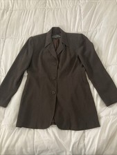 VTG Garfield  Marks Chocolate Brown Blazer Woman  s Size 2 Corporate Officecore