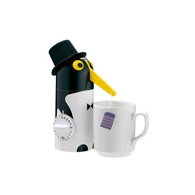 Kuchenprofi Penguin Tea Boy with Built-In Timer, Tea Bag Holder, Automatic Te...