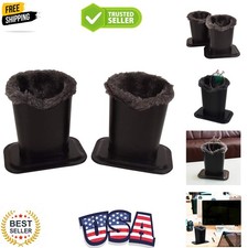 Pack of 2 Plush Lined Eyeglasses Holder Stand Protective Glasses Case For Des...