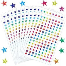 Ouligay 2700 PCS 0.3" Small Star Stickers for Kids Reward, Colorful