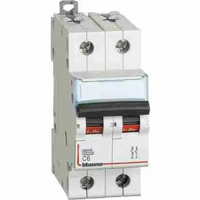 BTicino BTIFA81NC6 BTDIN45 Magnetotermico 1P+N 6A Curva C 4,5kA