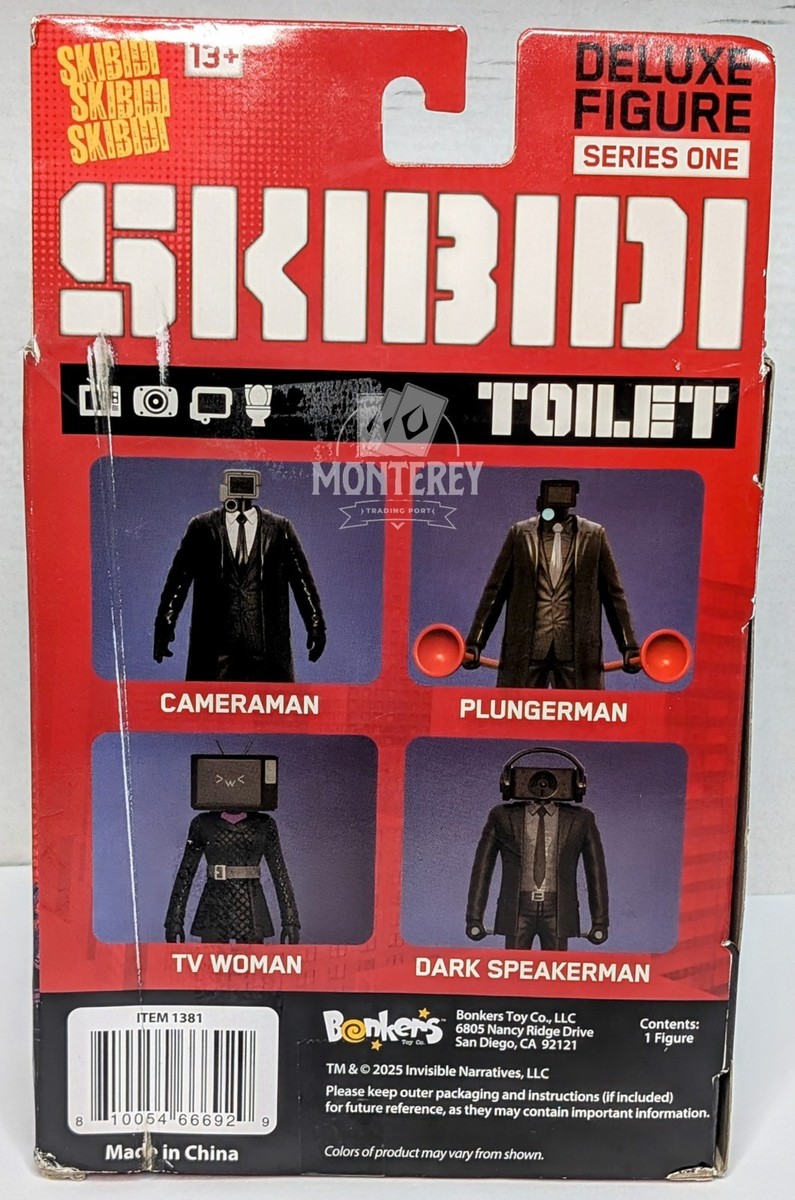 Skibidi Toilet Cameraman 6” Deluxe Action Figure 2025 Series