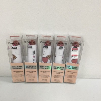 LOT OF 5 The Creme Shop BT21 Lip & Cheek Multi-Stick ROCKY ROAD
