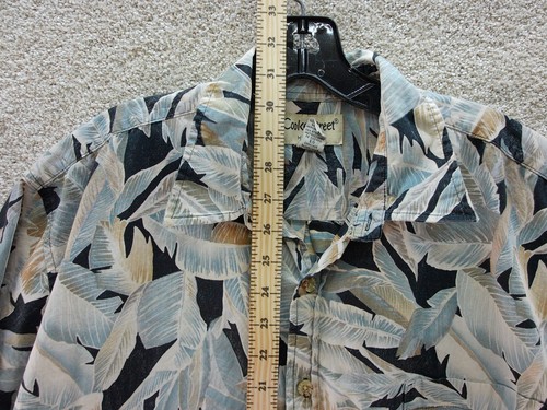 Mens Cooke Street Hawaiian short sleeve shirt cotton XL floral - Picture 10 of 11