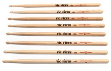 Vic Firth American Classic 4 for 3 Drumstick Value Pack - 5B - Wood Tip