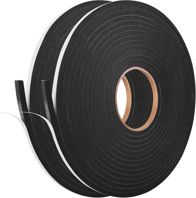 Self Adhesive Foam Tape Weatherstrip 1/4In X 1/4In X 50Ft High Density Foam Insu