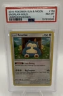 2019 POKEMON SUN & MOON UNBROKEN BONDS #158 SNORLAX-HOLO PSA 8