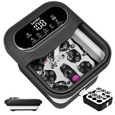 Collapsible Foot Spa Electric Rotary Massage,Foot Bath with Heat,Tem Control,...