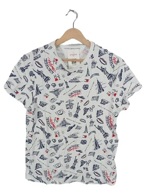 Tommy Hilfiger T-Shirt Homme Blanc Imprimé (EU 44, INT XS) - Photo 1/3
