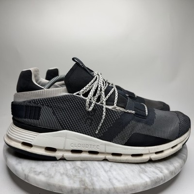 On Cloud Cloudnova Black/White Running Shoe's Men's Size 12 26.99265