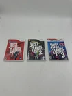 JUST DANCE 1 2 3 Nintendo Wii Video Game Lot Complete & Tested
