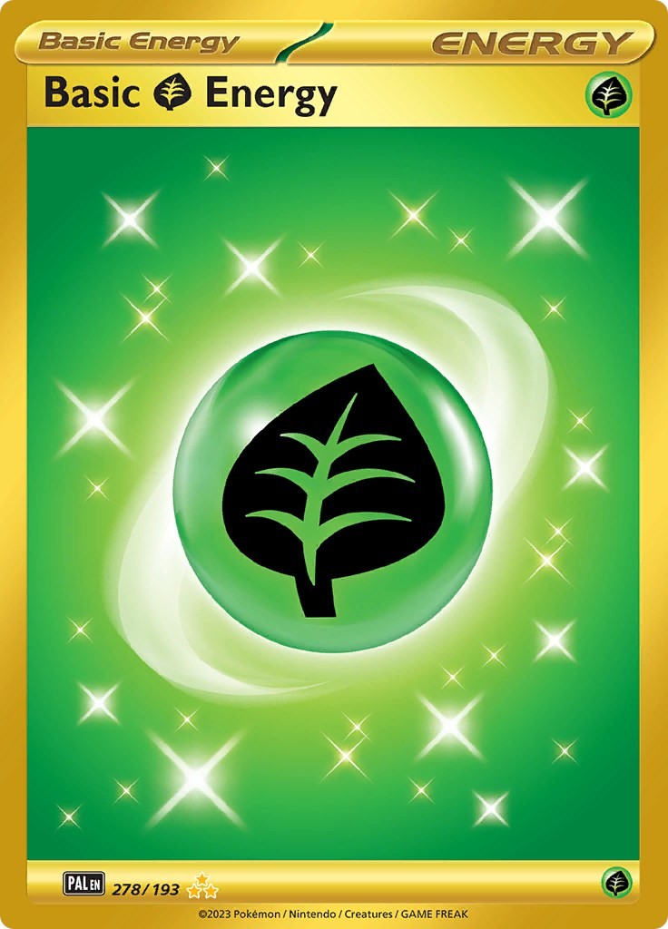 Holofoil Basic Grass Energy - 278/193 - NM - Paldea Evolved
