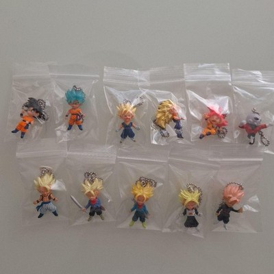 Dragon Ball UDM Gashapon Keychain Goku Trunks Jiren Bills Set Lot of 11 KY4070