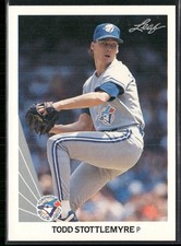 Todd Stottlemyre 1990 Leaf #475 Toronto Blue Jays