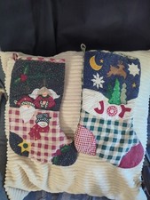 Classic Christmas Stockings. Set Of 2.