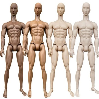 Muscle Doll Skin Tone 32cm 1/6 Dolls Joints Movable Body Male Doll Figures 