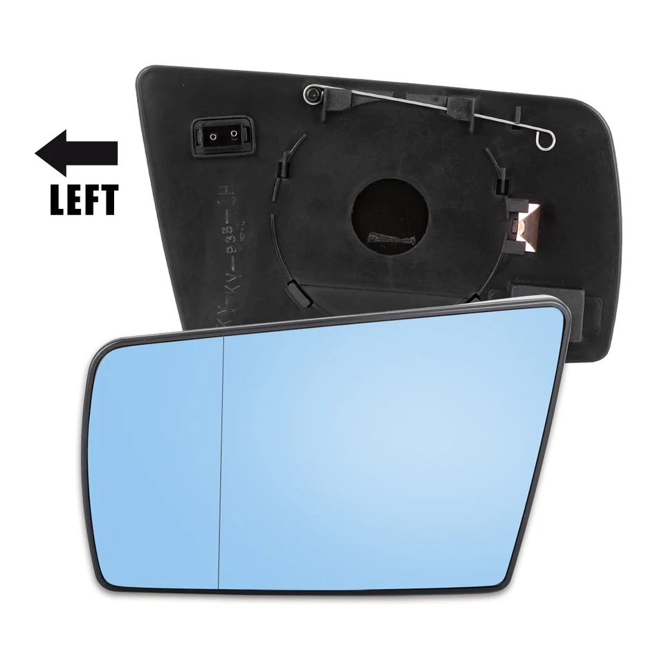 Espejo retrovisor térmico lateral izquierdo del conductor de vidrio con respaldo para Mercedes-Benz C220 C280 E420 Foto 3 de 4