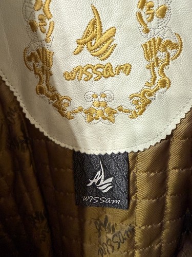 Vintage Al Wissam “money” Leather Jacket (54) - Picture 3 of 16