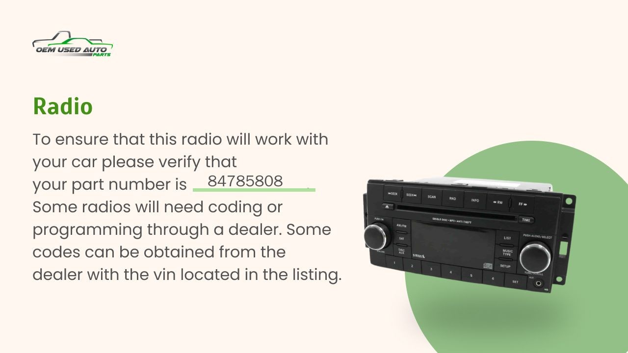 2019-2019 Chevrolet Sonic Am Fm Cd Player Radio Receiver X7KTW