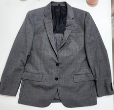 J. Crew Men's Grey Thompson 2 Button Wool Suit Size 42 Regular