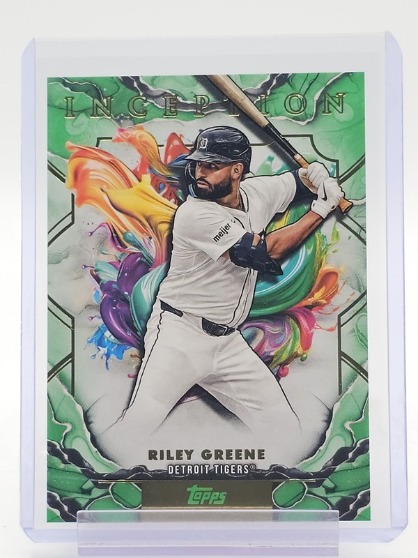 RILEY GREENE 2025 TOPPS INCEPTION BASEBALL GREEN #2 DETROIT TIGERS Q3701
