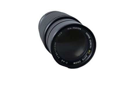 SUPER GEMINI MC MACRO ZOOM F 80mm- 205mm F4.5 Manual Lens