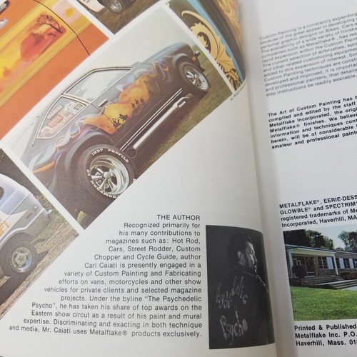 The Art Of Custom Painting Metalflake Carl Caiati Hot Rod Rat Van 1973 Original - Picture 3 of 11