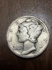 1917 MERCURY SILVER DIME ACTUAL Coin Get Today/VF/ Fill Your Collection