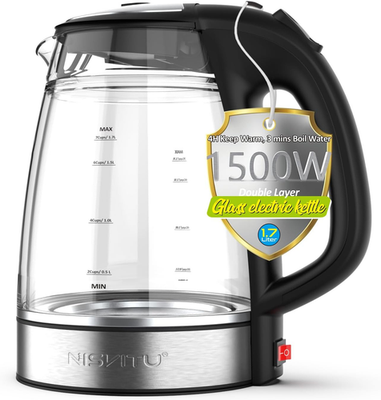 #ad #ad Glass amp; Stainless Steel Cordless Electric kettle for boiling water Hot water bo $68.79