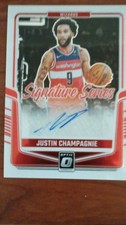 Panini 2024-25 Donruss Optic Signature Series Justin Champagnie Autograph Wizar…