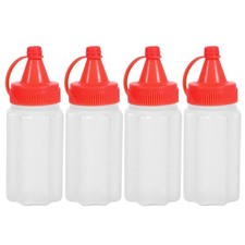  4 Pcs Bouteille De Condiment Voyage Flacon Souple Vinaigrette Mini Compressible