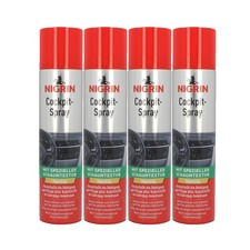 4x Nigrin Cockpit Spray Vanille Sprühdose 400 ml Cockpitreiniger