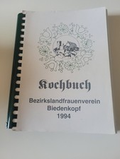 Kochbuch Bezirkslandfrauenverein Biedenkopf 1...