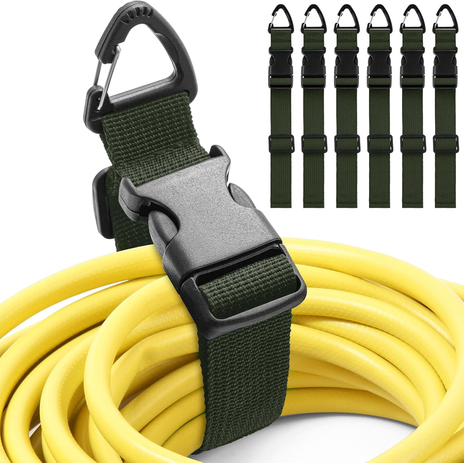 6 Pack 17 Adjustable Extension Cord Holder Organizer Heavy Duty Garage Strap