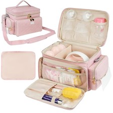 Pink Breast Pump Travel Bag Waterproof Mat Fits Spectra S1 S2 Storage Case