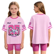 Kids Girls Outfit Shorts Tracksuit School Sets Short-sleeve 2-piece Vacations