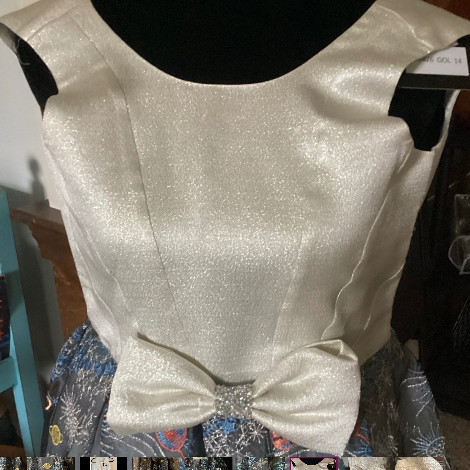 14 Hulabalu UFO RARE 3D Astronomy Astrology Science Party Dress Retro Full Skirt image 3