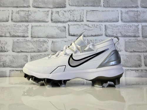 Nike Mens 9 Force Trout 9 Elite MCS Baseball Cleats White/Silver FZ0884-102 - Picture 2 of 6