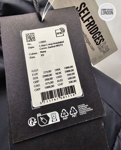 Rains Lohja Long Insulated Curve Womens Jacket XS Brand New Authentic RRP £270 - Picture 8 of 20
