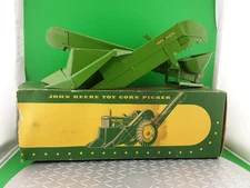 Vintage Original 1/16 Eska John Deere Toy Corn Picker In Box Farm Ertl w/ Instru