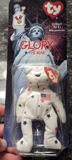 🔥Rare🔥 McDonald's Ty Beenie Baby Glory The Bear DOB July 4th, 1997
