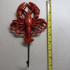 Nautical Red Lobster Wall Mount Coat  Hook 8.5" Tall — photo 1