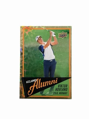 Viktor Hovland 2026 Upper Deck #AL-5 Acclaimed Alumni Gold