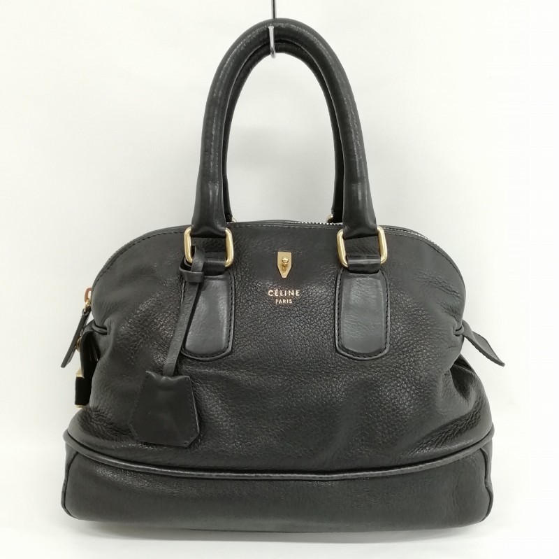 Celine Phoebe Small Black Bowling Bag for Women