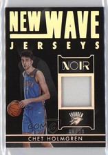 2022-23 Panini Noir New Wave Jerseys 61/99 Chet Holmgren #NWJ-CHG 9l4