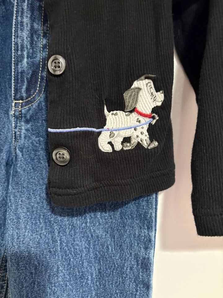 Size 3T 101 Dalmatians Toddler Clothes Outfit Set Vintage 90s Disney - Image 3 of 4