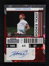 2022 Chronicles Contenders Rookie Ticket Cracked Ice 16/23 Hans Crouse Auto 0wx2