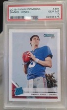 2019 Panini Donruss #304 Daniel Jones New York Giants RC Rookie PSA 10
