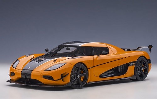Autoart 79023 - 1/18 Koenigsegg Agera RS, Cone Orange/Carbon with Black Accents